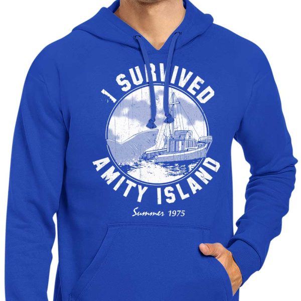 I Survived Amity Island - Hoodie on Sale - Image 5