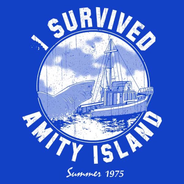 I Survived Amity Island - Hoodie on Sale - Image 2