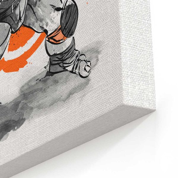 Nunchaku Sumi-e - Canvas Print on Sale - Image 3