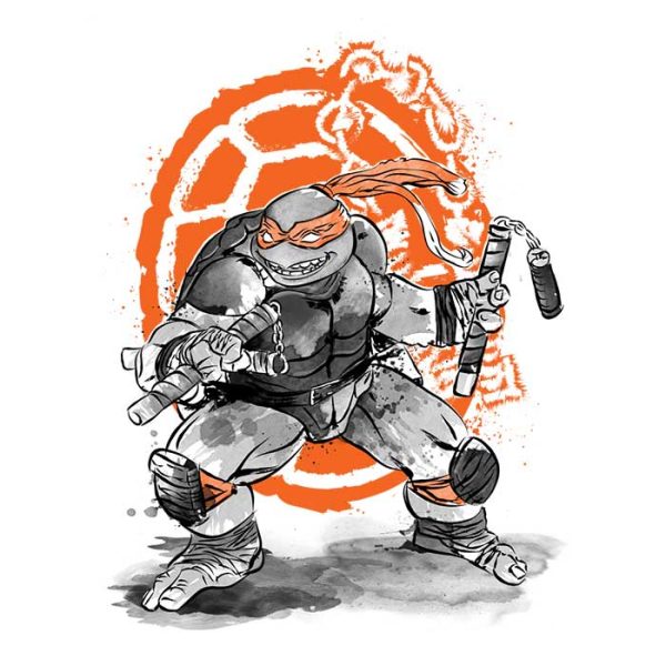 Nunchaku Sumi-e - Canvas Print on Sale - Image 2