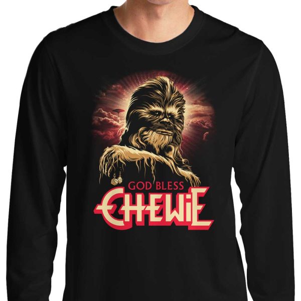 God Bless Chewie - Long Sleeve T-Shirt For Cheap