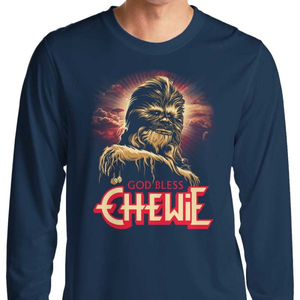 God Bless Chewie - Long Sleeve T-Shirt For Cheap - Image 3