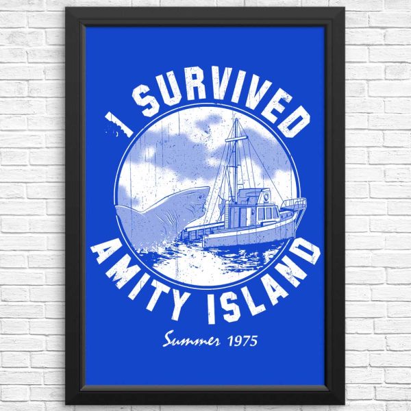 I Survived Amity Island - Posters & Prints For Discount