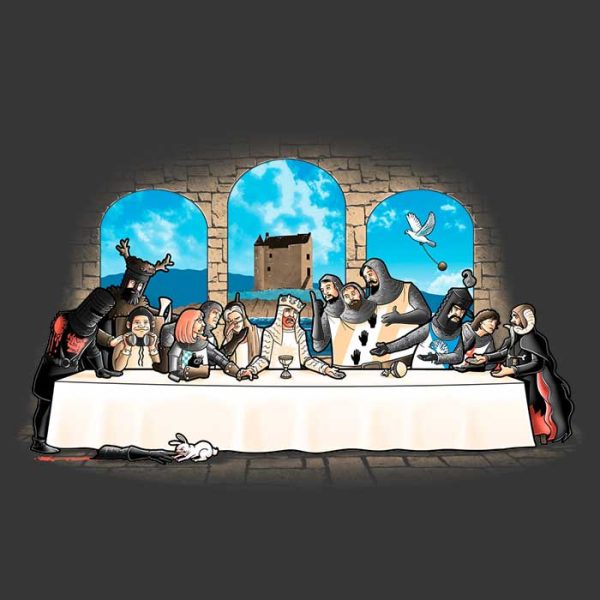 Holy Grail Dinner - Wall Tapestry For Sale - Image 2