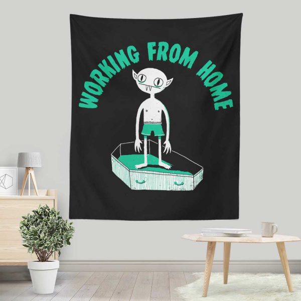 Working from Home - Wall Tapestry For Cheap
