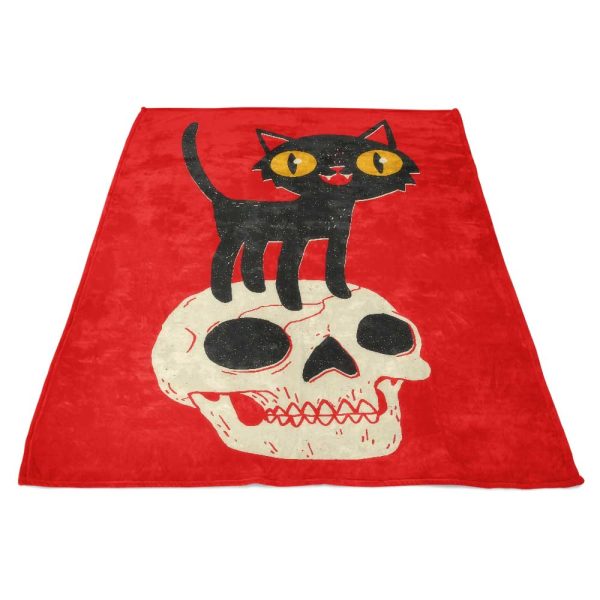What the Cat Dragged In - Fleece Blanket For Cheap