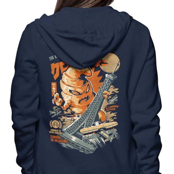 The Kaiju Croissant - Hoodie For Sale - Image 4
