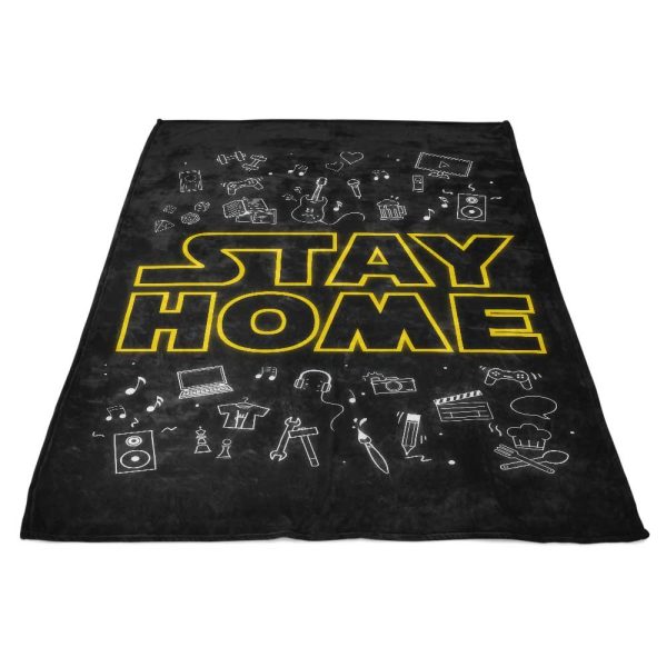 Stay Home - Fleece Blanket Online