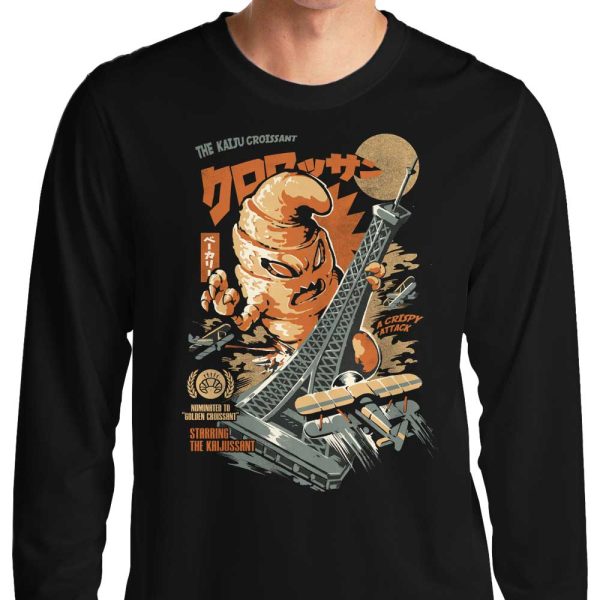 The Kaiju Croissant - Long Sleeve T-Shirt Hot on Sale