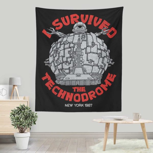 I Survived the Technodrome - Wall Tapestry Supply