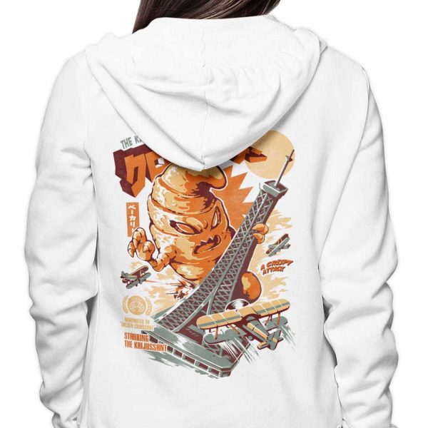 The Kaiju Croissant - Hoodie For Sale - Image 3