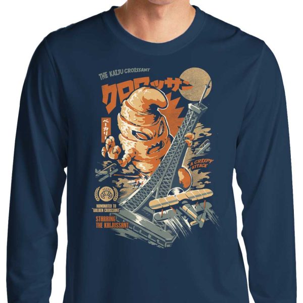 The Kaiju Croissant - Long Sleeve T-Shirt Hot on Sale - Image 4