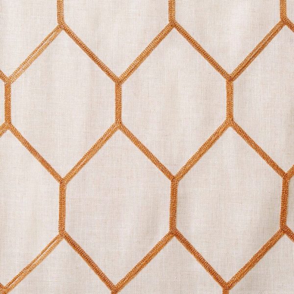 Almaguer Geometric Semi-Sheer Grommet Single Curtain Panel (set of 2) 381 DC For Sale - Image 3