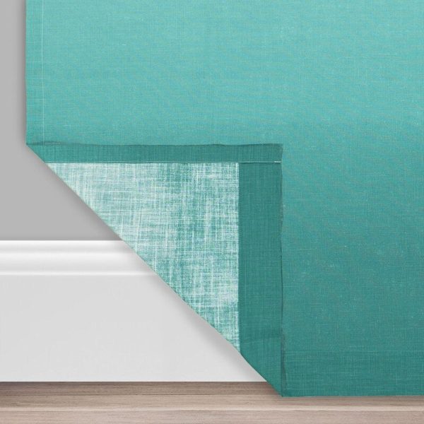 Higbee 100% Cotton Ombre Semi-Sheer Rod Pocket Single Curtain Panel 321 DC Cheap - Image 3