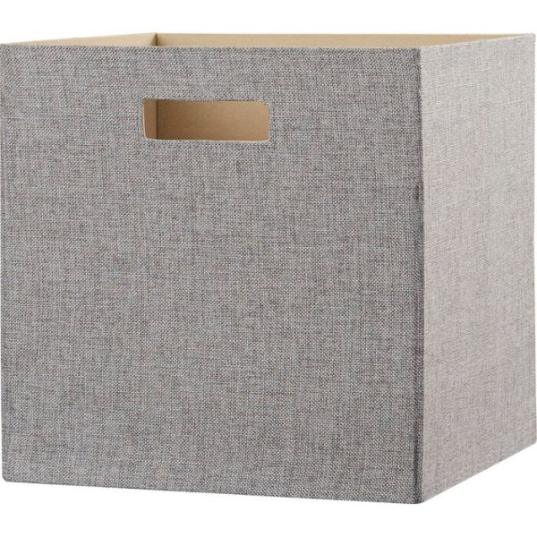 Gray Decorative Storage Fabric Bin (ND71) For Discount - Image 2