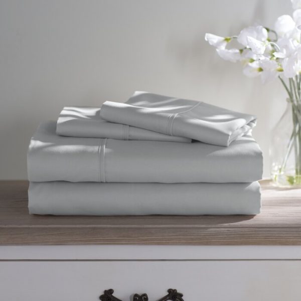 Twin Light Gray Wayfair Basics 1800 Series Sheet Set (ND105) Online - Image 2