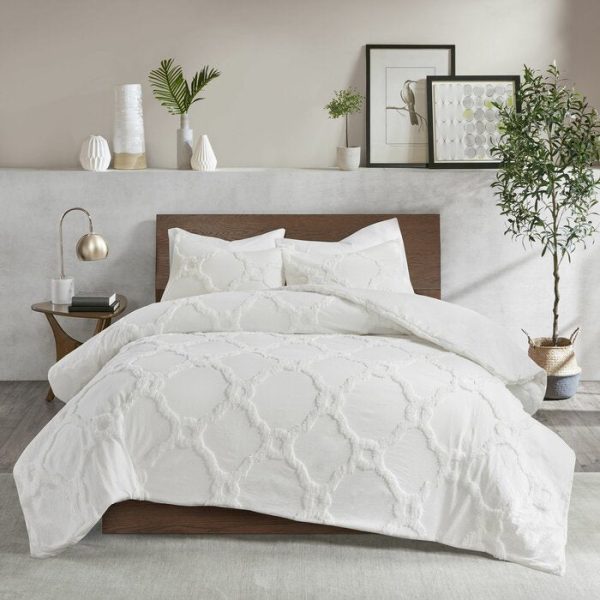 Mize Cotton Chenille Duvet Cover Set Full Queen #1298HW on Sale - Image 3