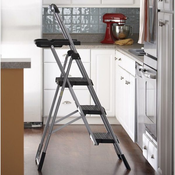 4 ft Steel Work Step Ladder with 225 lb. Load Capacity #1286hw Hot on Sale