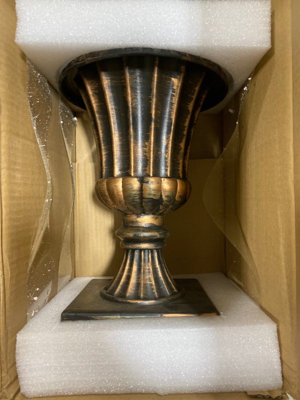 Iceland Fir 4 ft. Feel Real Entrance Tree in a Gold Urn with 100 Clear Lights Set of 2(2731-2 boxes) Online now - Image 2