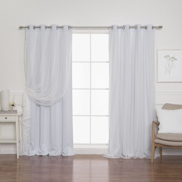 \Brockham Solid Blackout Grommet Curtain Panels- Beige 352DC Online - Image 2