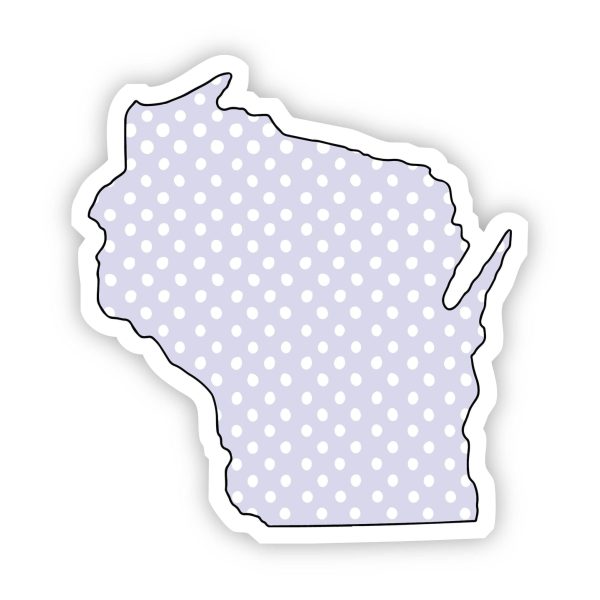 Wisconsin Polka Dot Sticker Hot on Sale